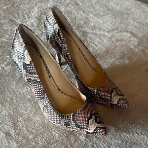 Vince Camuto Multicolor Snakeskin Heels